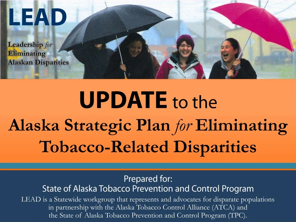 update to the alaska strategic plan for eliminating tobacco related disparities