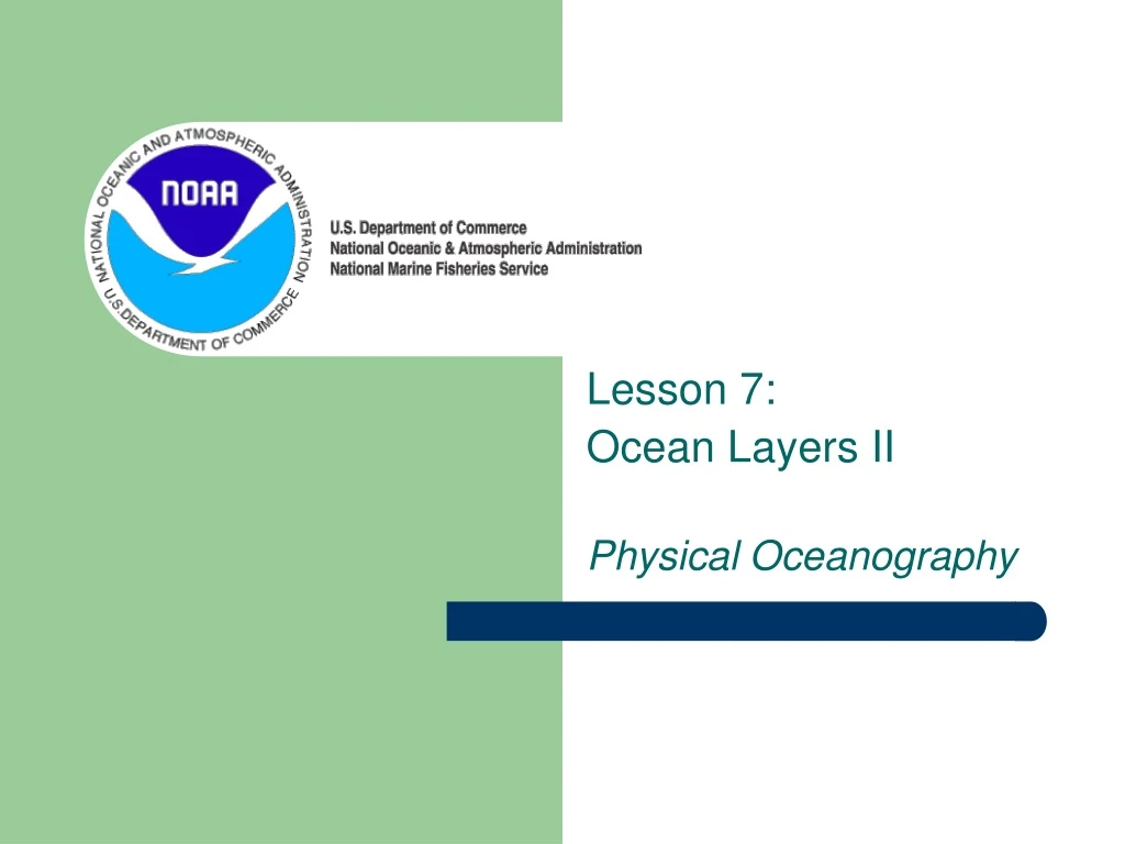 lesson 7 ocean layers ii physical oceanography