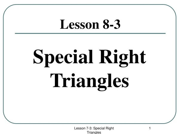 Lesson 8-3