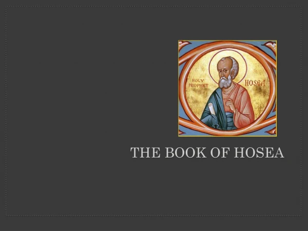 THE BOOK OF HOSEA