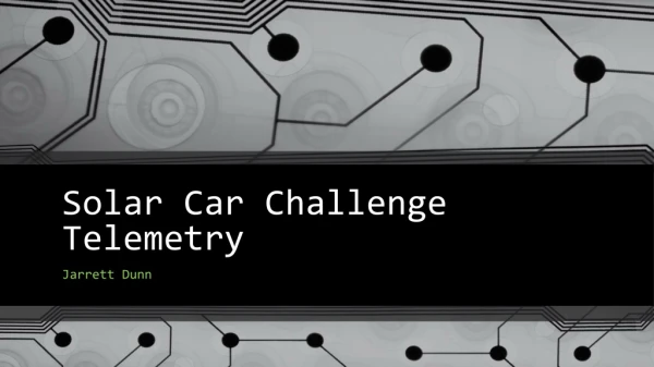 Solar Car Challenge Telemetry