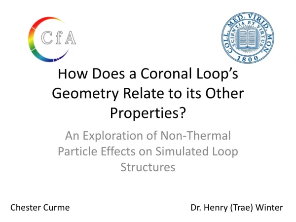 How Does a Coronal Loop’s Geometry Relate to its Other Properties?