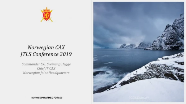 Norwegian CAX JTLS Conference 2019