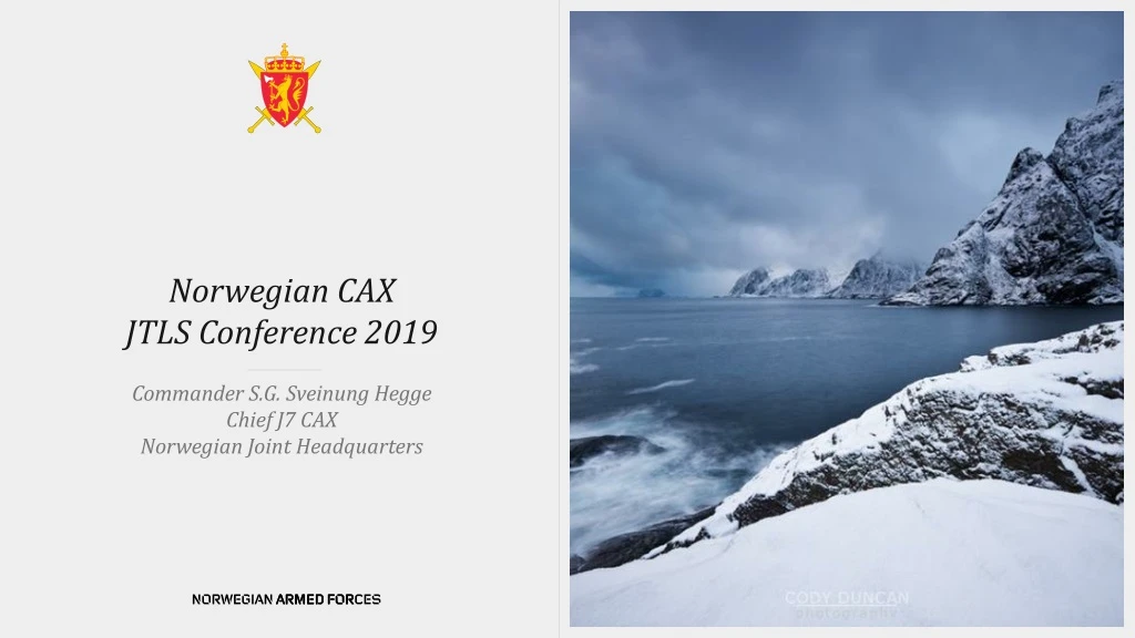 norwegian cax jtls conference 2019
