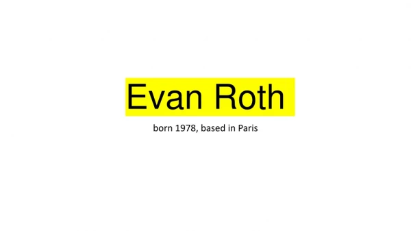 Evan Roth
