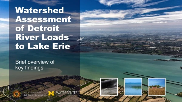 Watershed Assessment of Detroit River Loads to Lake Erie