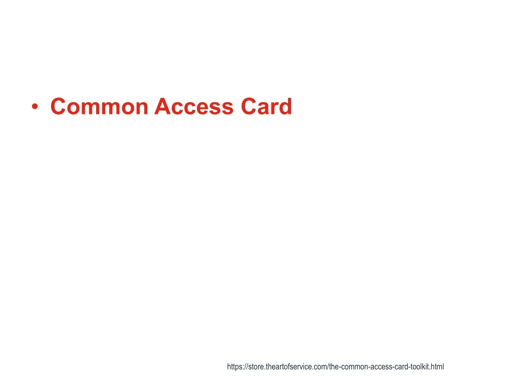 common access card