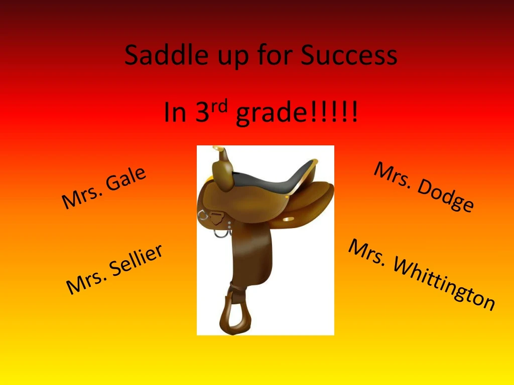 saddle up for success