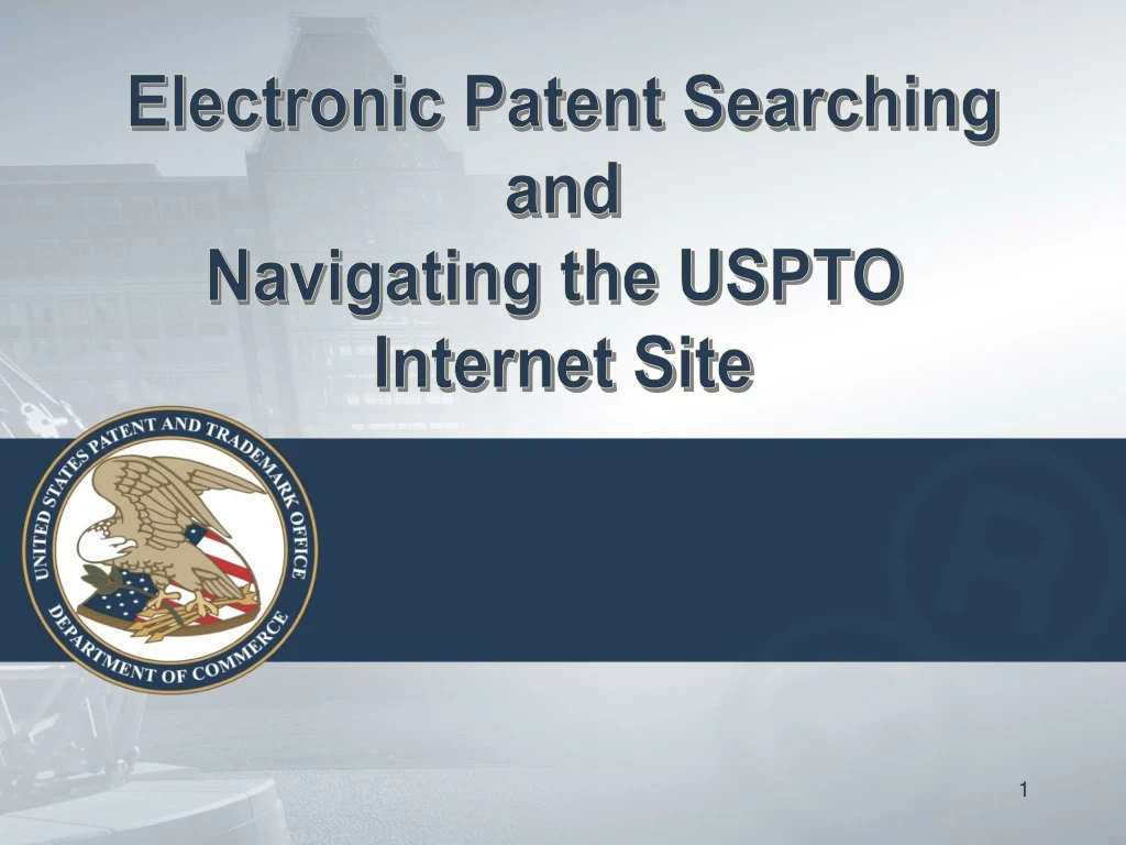electronic patent searching and navigating