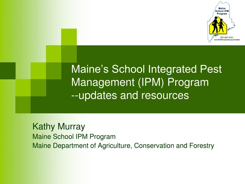 maine s school integrated pest management ipm program updates and resources