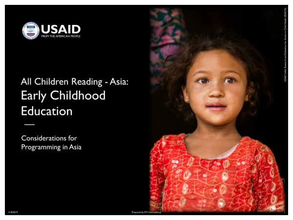 All Children Reading - Asia: Early Childhood Education