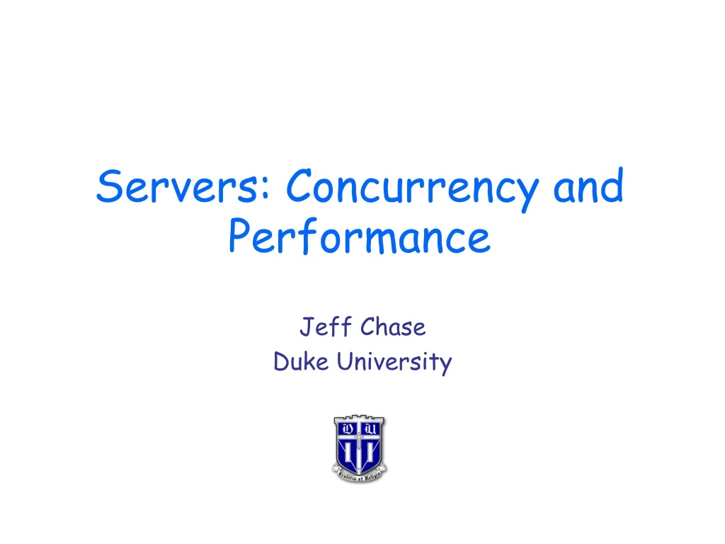 servers concurrency and performance