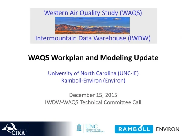 Western Air Quality Study (WAQS) Intermountain Data Warehouse (IWDW)