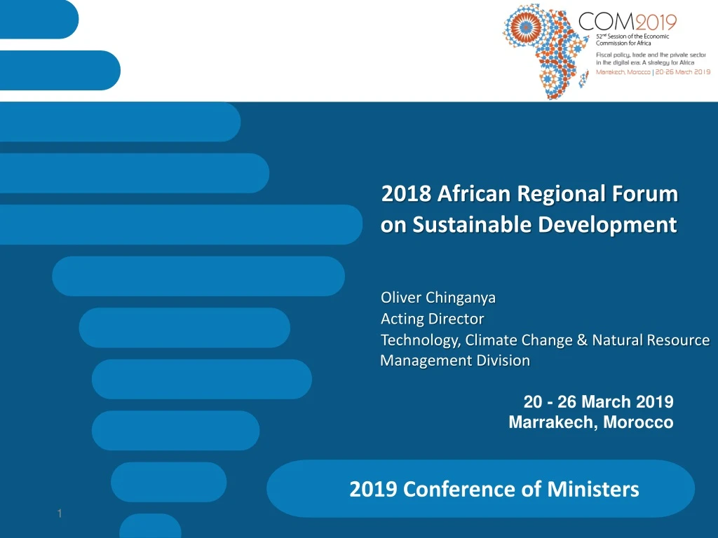 2018 african regional forum on sustainable development