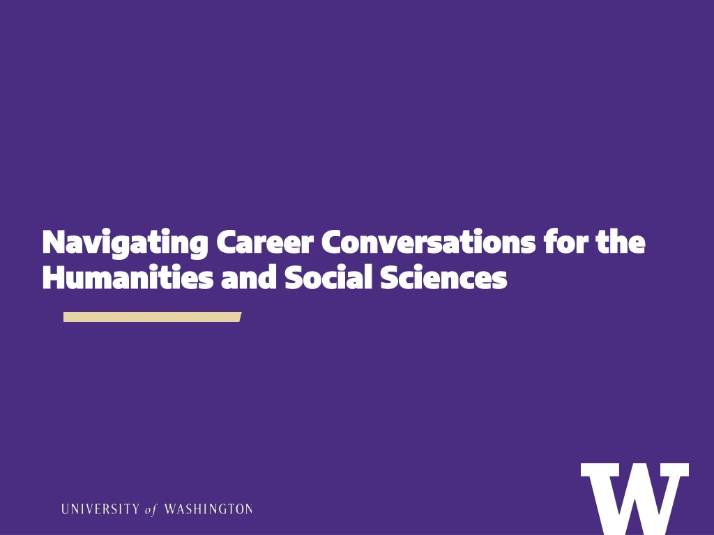 navigating career conversations for the humanities and social sciences