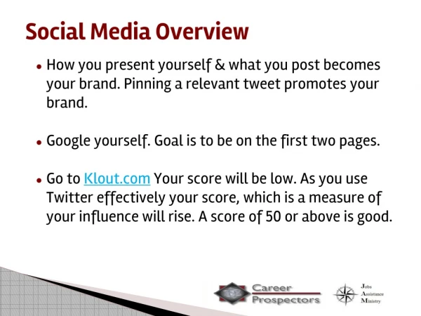 Social Media Overview