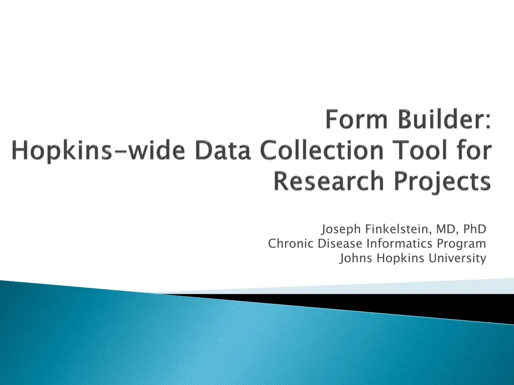 form builder hopkins wide data collection tool for research projects
