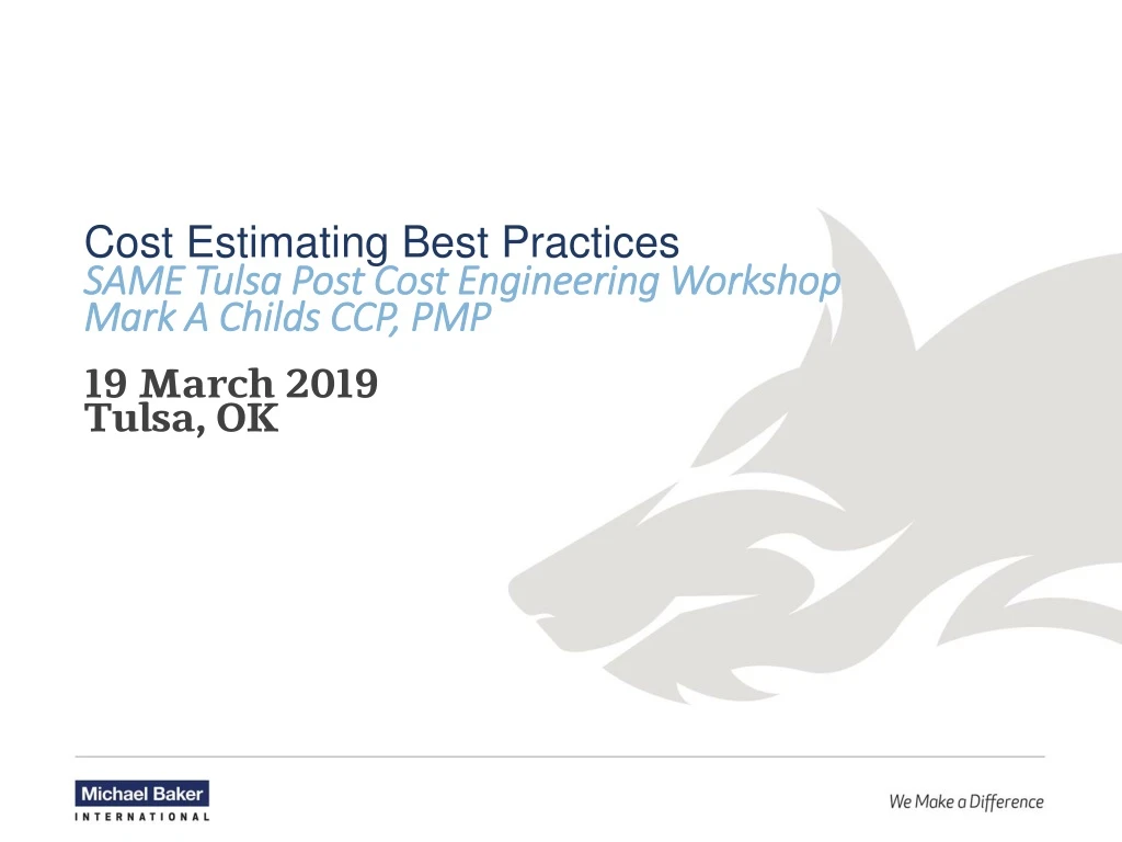 cost estimating best practices same tulsa post