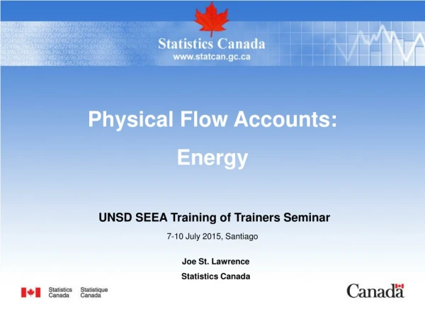 Physical Flow Accounts: Energy