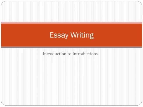 Essay Writing