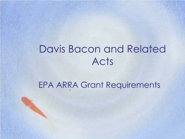 Davis Bacon and Related Acts