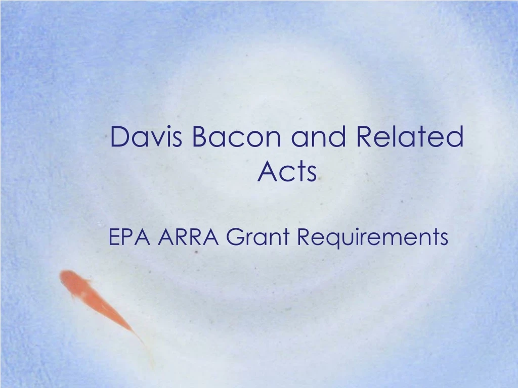 davis bacon and related acts