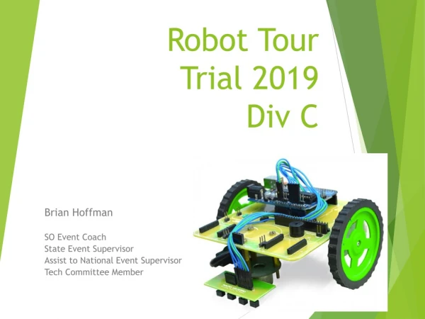 Robot Tour Trial 2019 Div C