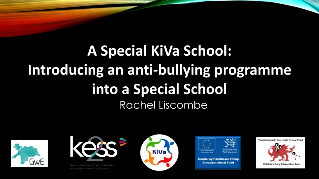 a special kiva school introducing an anti
