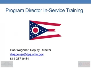Program Director In-Service Training - slide 1
