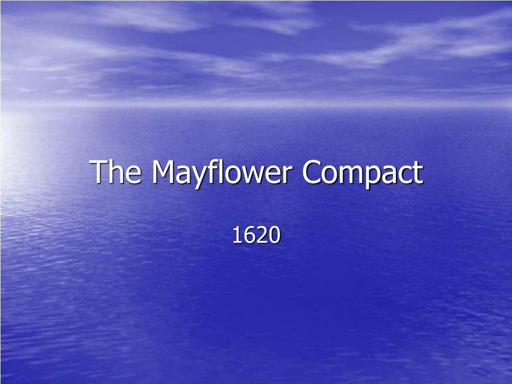 the mayflower compact