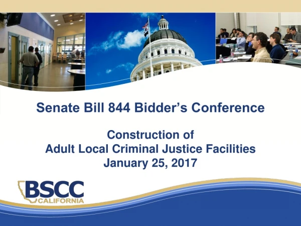 SB 844 Bidders Conference Agenda