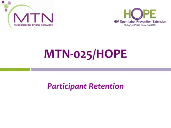 MTN-025/HOPE