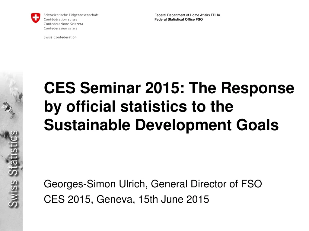 ces seminar 2015 the response by official statistics to the sustainable development goals