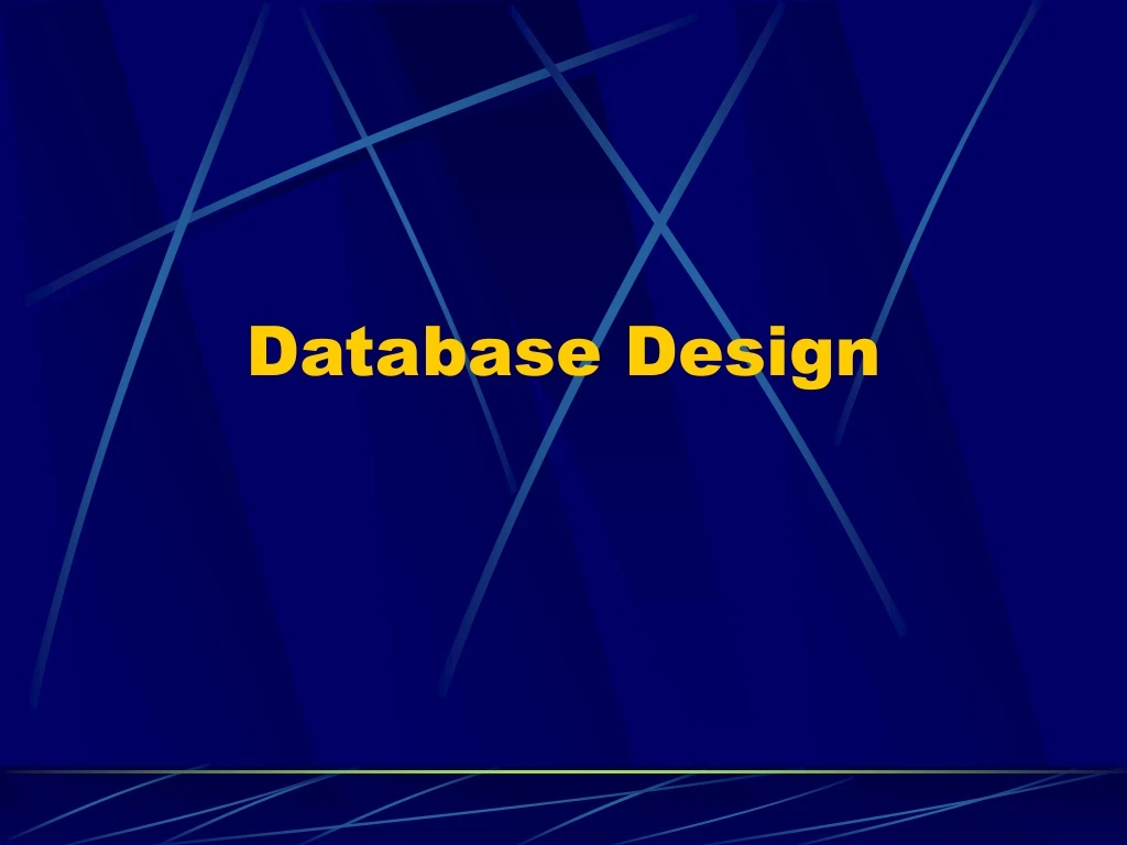 database design