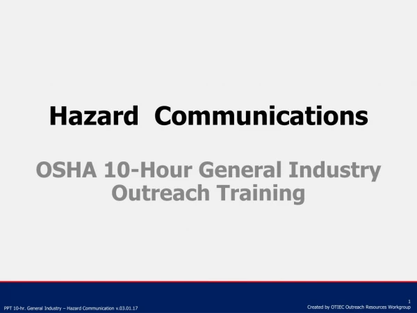 Hazard Communications
