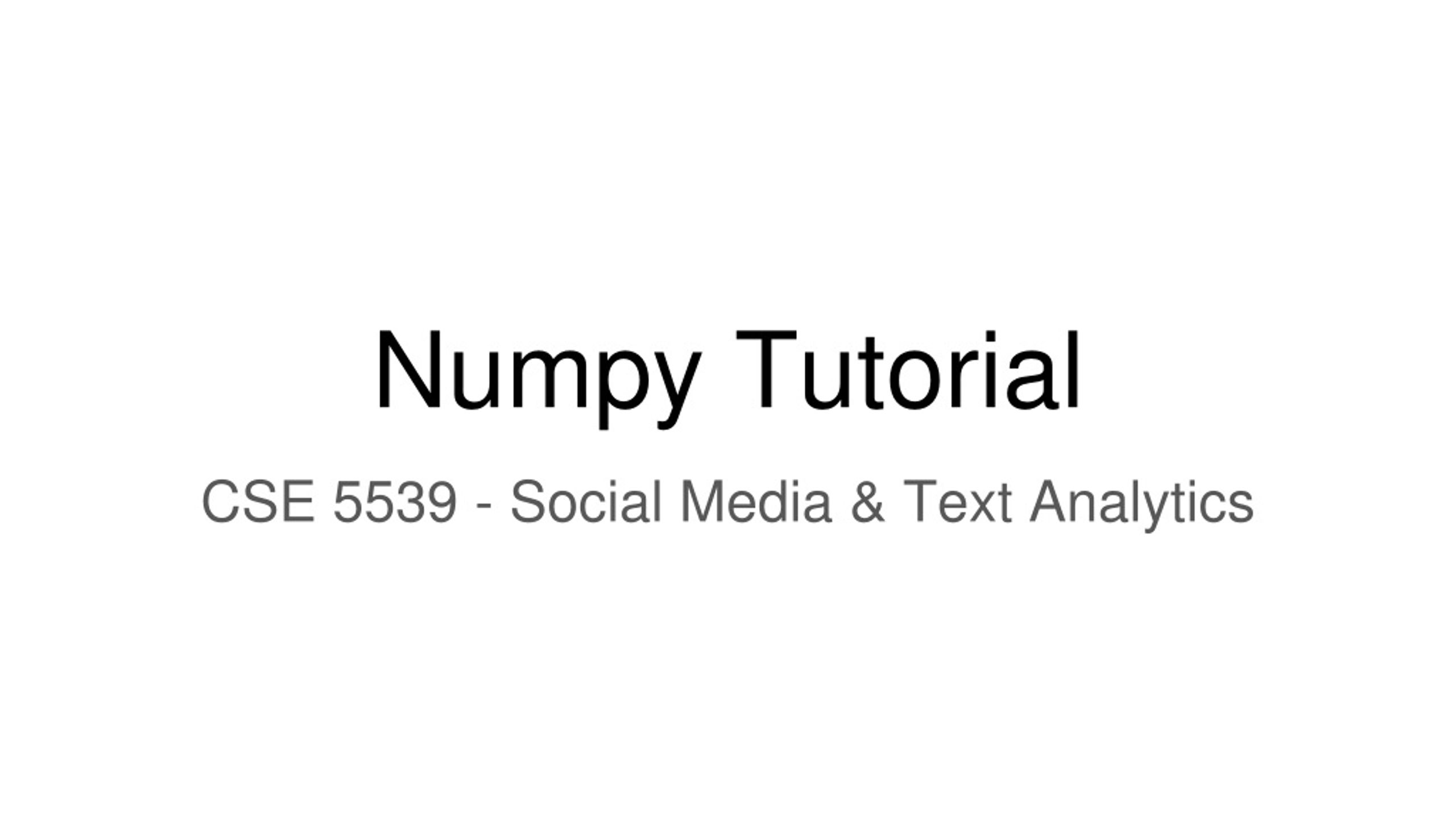 PPT - Numpy Tutorial PowerPoint Presentation, free download - ID:8987736