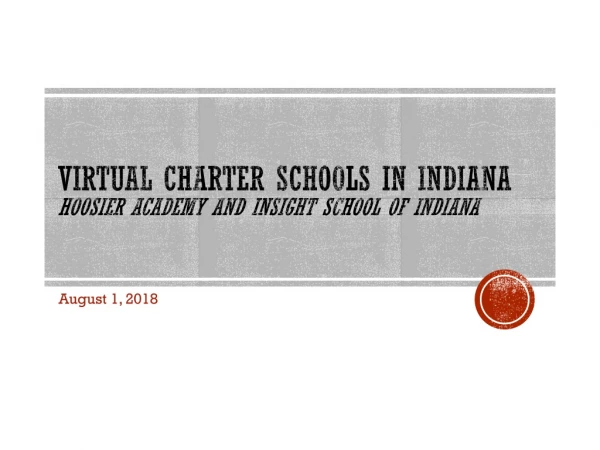 Virtual Charter Schools in Indiana Hoosier Academy and Insight SCHOOL OF INDIANA