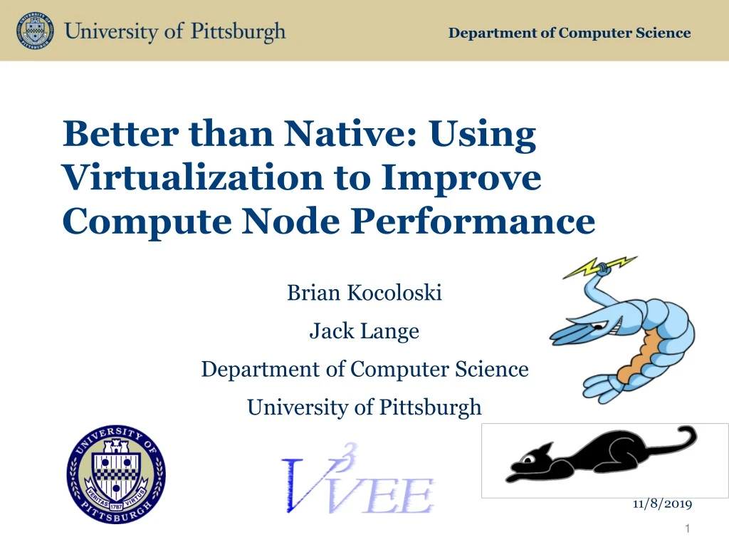 better than native using virtualization to improve compute node performance