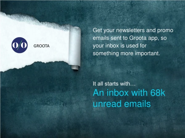 It all starts with… An inbox with 68k unread emails