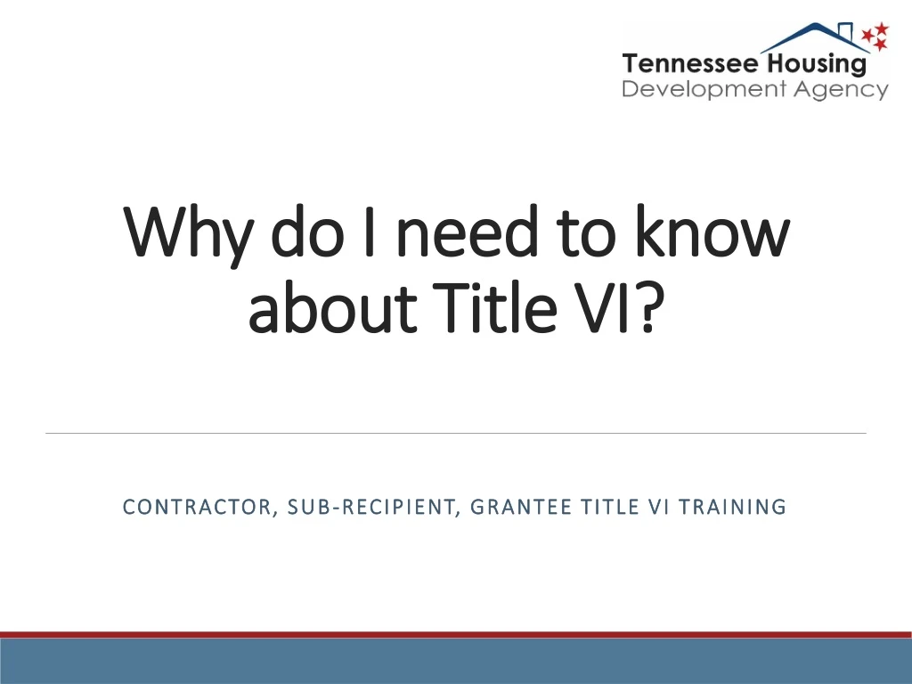 why do i need to know about title vi