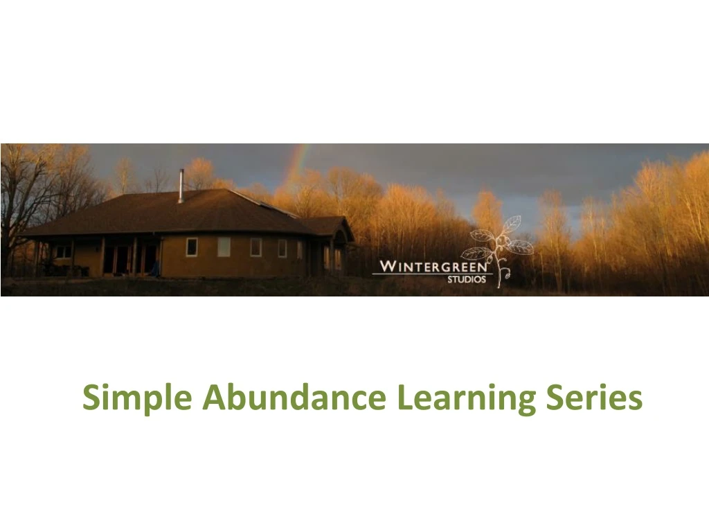 simple abundance learning series