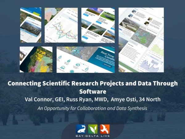 Connecting Scientific Research Projects and Data Through Software