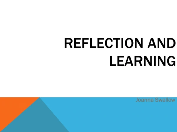 Reflection and Learning