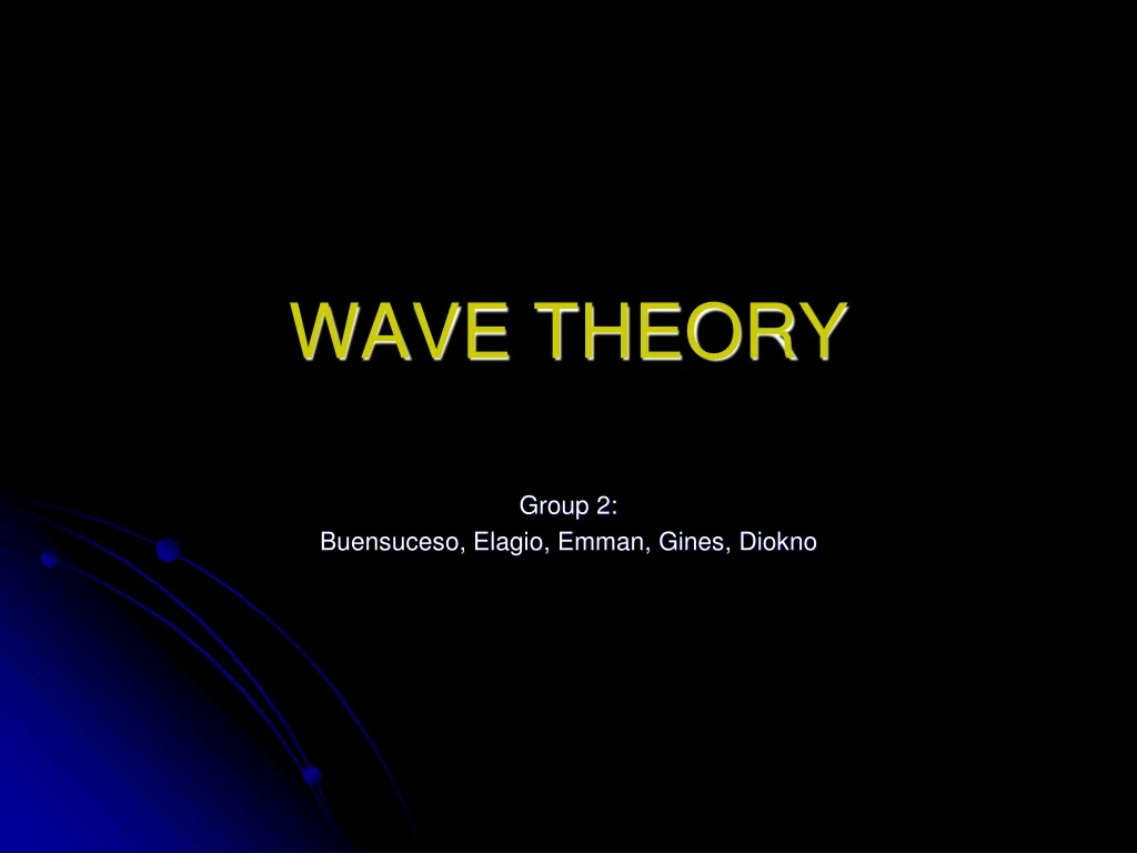 wave theory