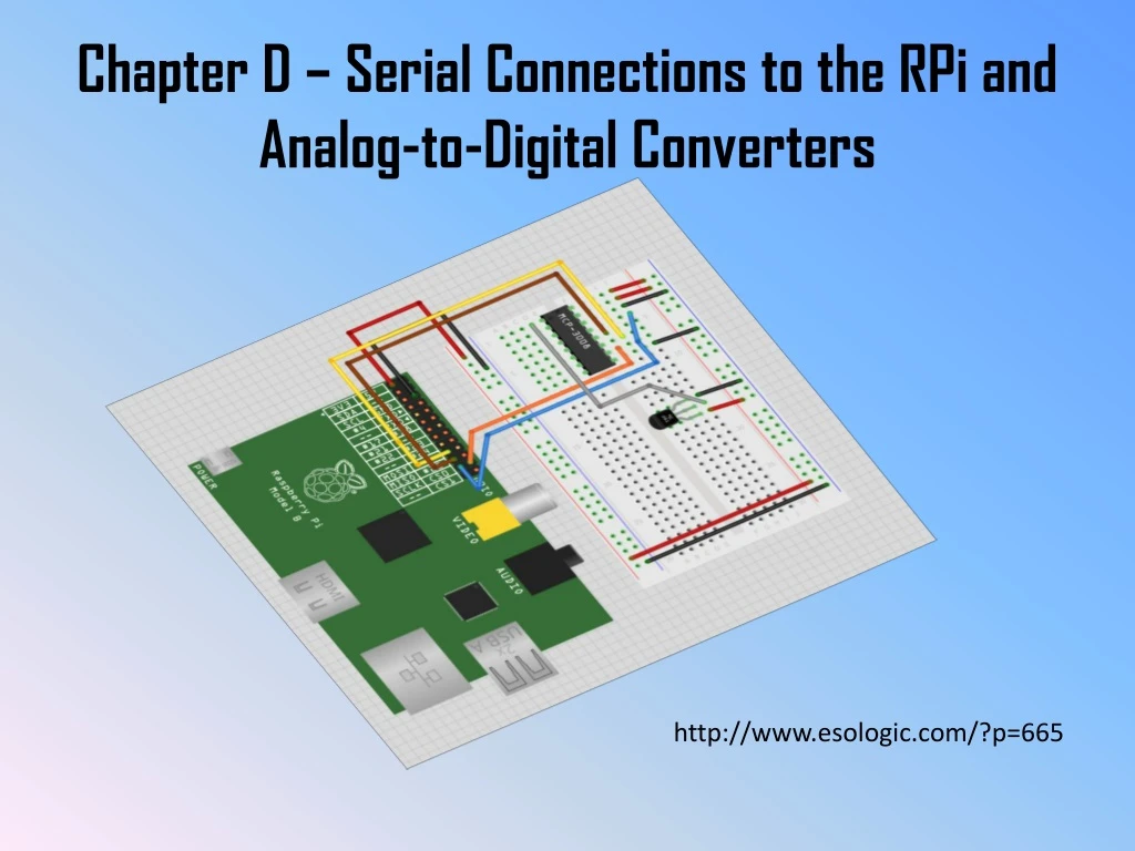 chapter d serial connections to the rpi and analog to digital converters