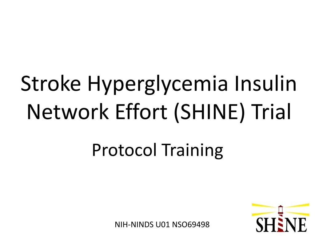 stroke hyperglycemia insulin network effort shine trial