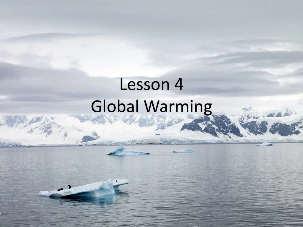 lesson 4 global warming