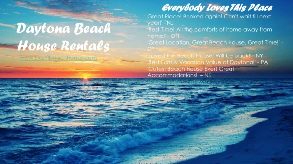 daytona beach house rentals