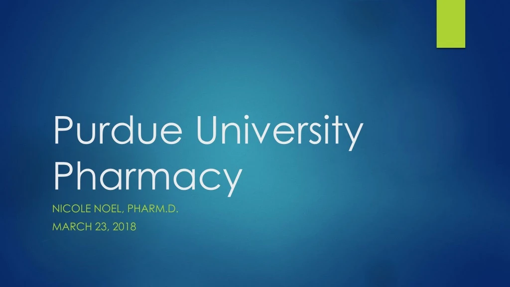 purdue university pharmacy