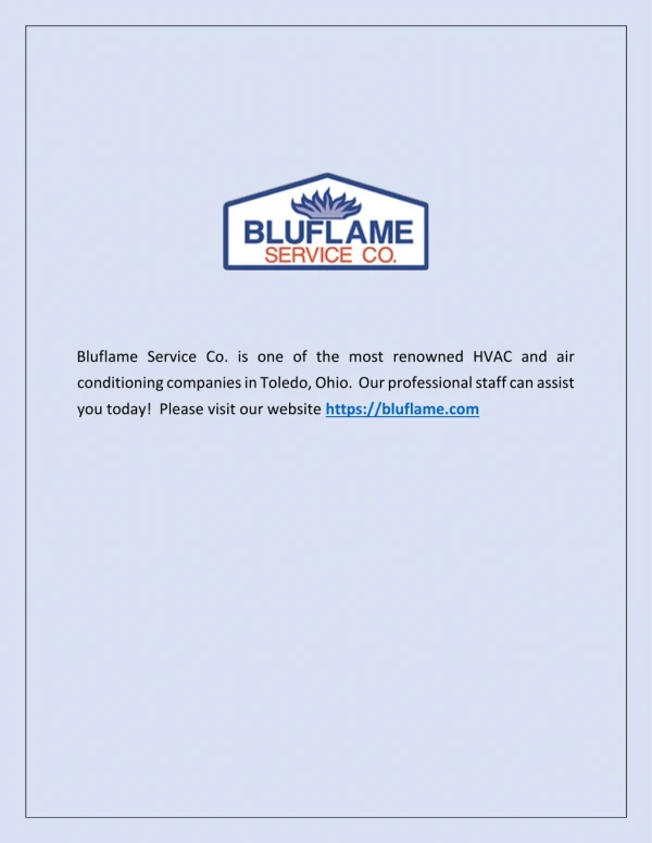Toledo HVAC Companies | Bluflame.com